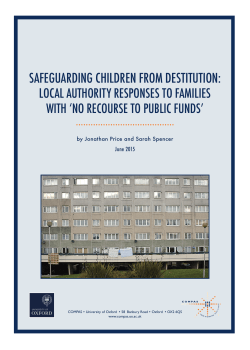 safeguarding children from destitution
