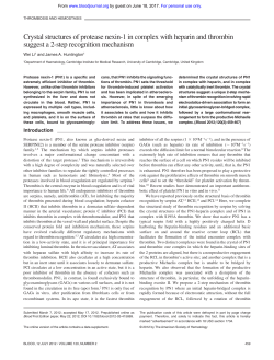 Crystal structures of protease nexin-1 in complex