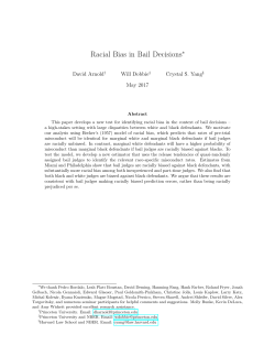 Racial Bias in Bail Decisions