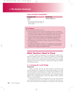 About the Earliest Americans