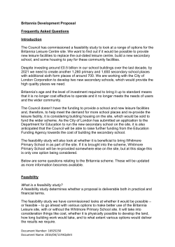 Britannia development proposal FAQs