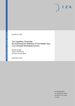 The Capability Threshold: Re-examining the Definition of the Middle