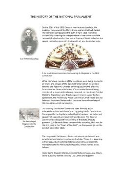 the history of the national parliament