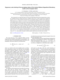 Degeneracy and ordering of the noncoplanar phase of the classical