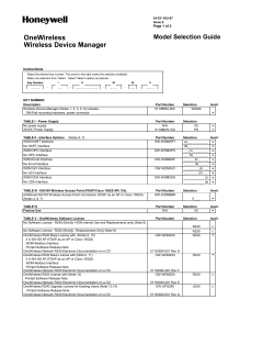 OneWireless Wireless Device Manager, 34-XY-16