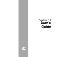 RoadRelay&trade; 4 User`s Guide