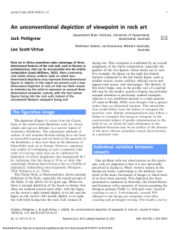 An unconventional depiction of viewpoint in rock art