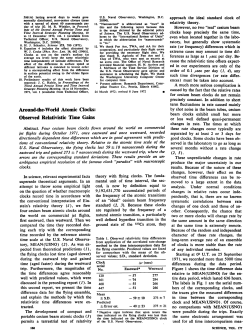 Around-the-World Atomic Clocks: Observed Relativistic Time G s