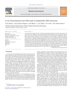 In situ electrochemical and AFM study of thalidomide&ndash;DNA interaction