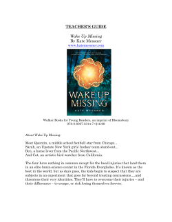 TEACHER`S GUIDE Wake Up Missing By Kate Messner