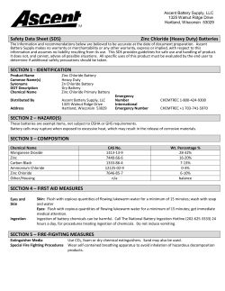 Ascent Zinc Chloride Heavy Duty SDS