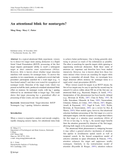 An attentional blink for nontargets?