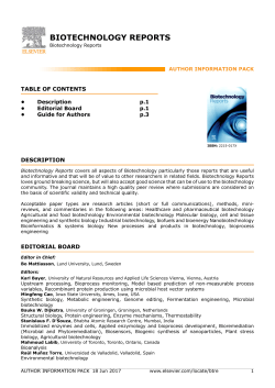 biotechnology reports