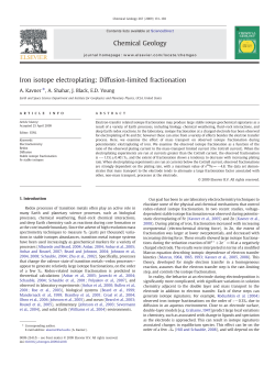 Iron isotope electroplating: Diffusion-limited fractionation