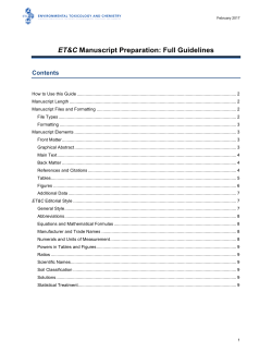 Full Manuscript Preparation Guidelines