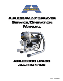 AIRLESSCO LP400 ALLPRO 410E