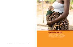 PUNiSHiNg PREgNANCy: THE ExPULSION, FORCED DROP OUT