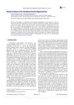 Nodal surfaces and interdimensional degeneracies
