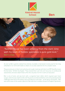 Ben`s Story - Kestrel House School