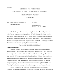 IN RE: Christopher MORGANTI | FindLaw