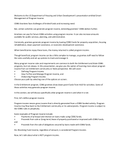 Smart Management of Program Income