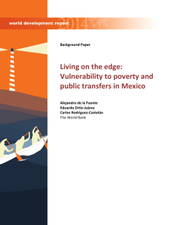 Living on the edge: Vulnerability to poverty and public transfers in
