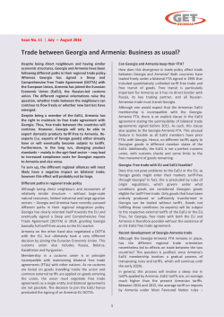 Trade between Georgia and Armenia: Business as
