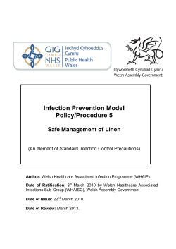 Infection Prevention Model Policy/Procedure 5