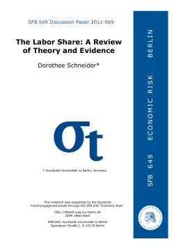 The Labor Share : A Review of Theory and Evidence