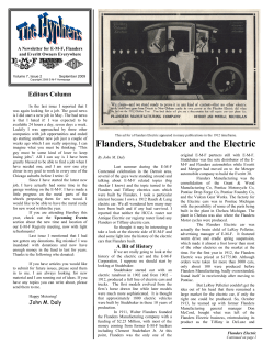 Flanders, Studebaker and the Electric