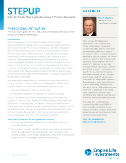 Prescribed Annuities