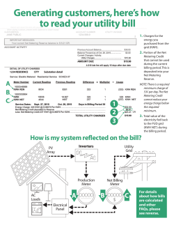 Generating customers, here`s how to read your utility bill