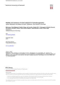 Stability and resistance of nickel catalysts for