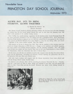PRINCETON DAY SCHOOL JOURNAL