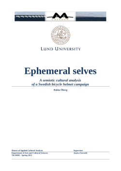 Ephemeral selves - An evaluation of a bicycle helmet campaign in a