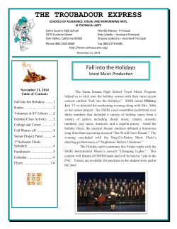the troubadour express - Santa Susana High School