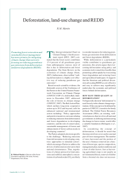 Deforestation, land-use change and REDD