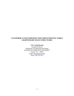 NANOFIBER NANOCOMPOSITE FOR STRENGTHENING NOBLE
