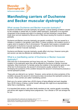 Manifesting carriers of Duchenne and Becker muscular dystrophy