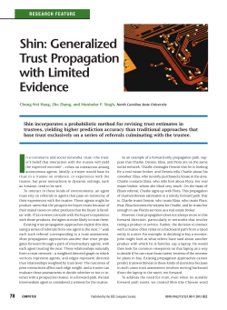 Shin: Generalized Trust Propagation with Limited Evidence