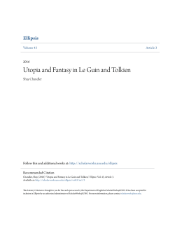 Utopia and Fantasy in Le Guin and Tolkien