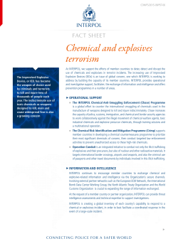 Chemical and explosives terrorism