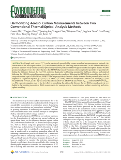 Harmonizing Aerosol Carbon Measurements between Two