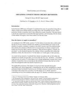 obtaining consent from childen (revisited)