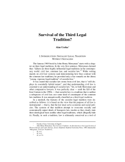 Survival of the Third Legal Tradition?