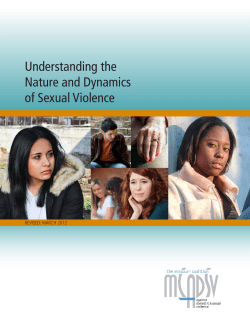 Understanding the Nature and Dynamics of Sexual Violence