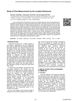 Study of Flow Measurement by Air-coupled Ultrasound