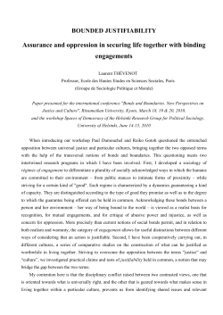 Assurance and oppression in securing life together with binding