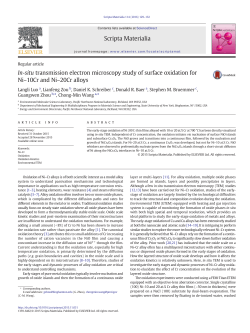 In-situ transmission electron microscopy study of surface oxidation