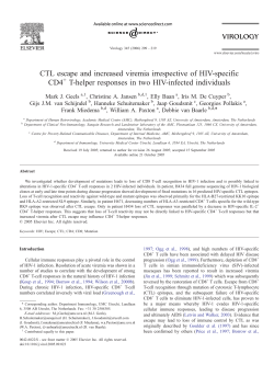 CTL escape and increased viremia irrespective of HIV